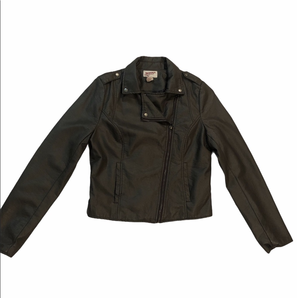 Arizona juniors faux leather jacket (M)